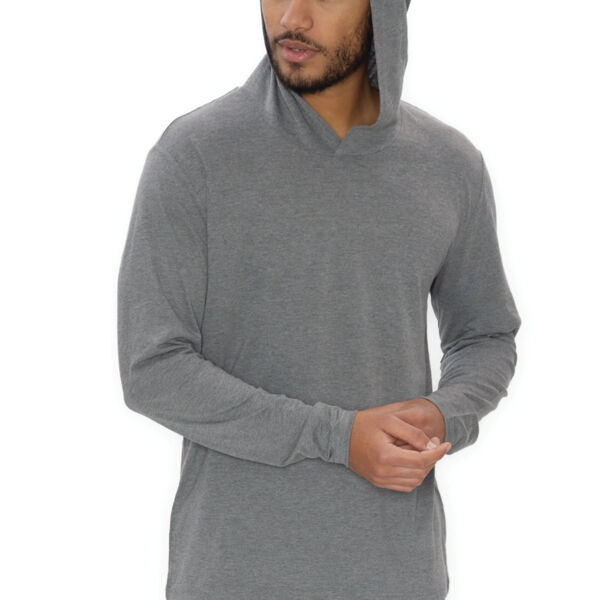 KOI® ELEMENT TRIBLEND LONG SLEEVE HOODED TEE Thumbnail