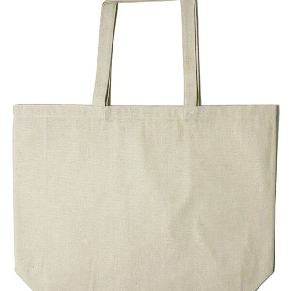 Jumbo Recycled Midweight Gusseted Canvas Tote Thumbnail
