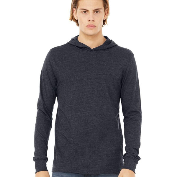 Unisex Jersey Hooded Long Sleeve Tee Thumbnail