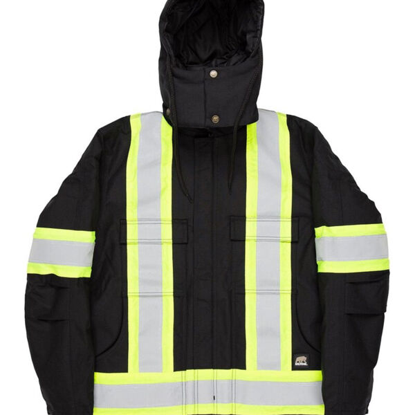 Tall Safety Striped Arctic Insulated Chore Coat Thumbnail